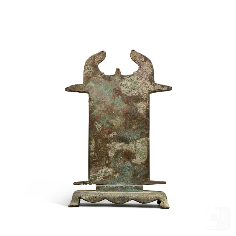 A bronze Buddhist niche, Liao dynasty | 遼 青銅一佛二天王龕 - 图3